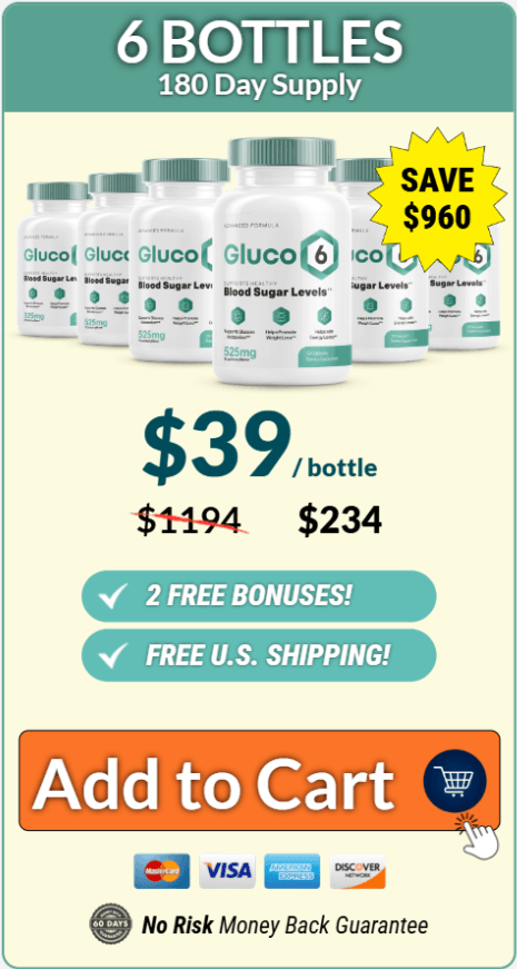 Gold Gluco Health buy now 6 bottles